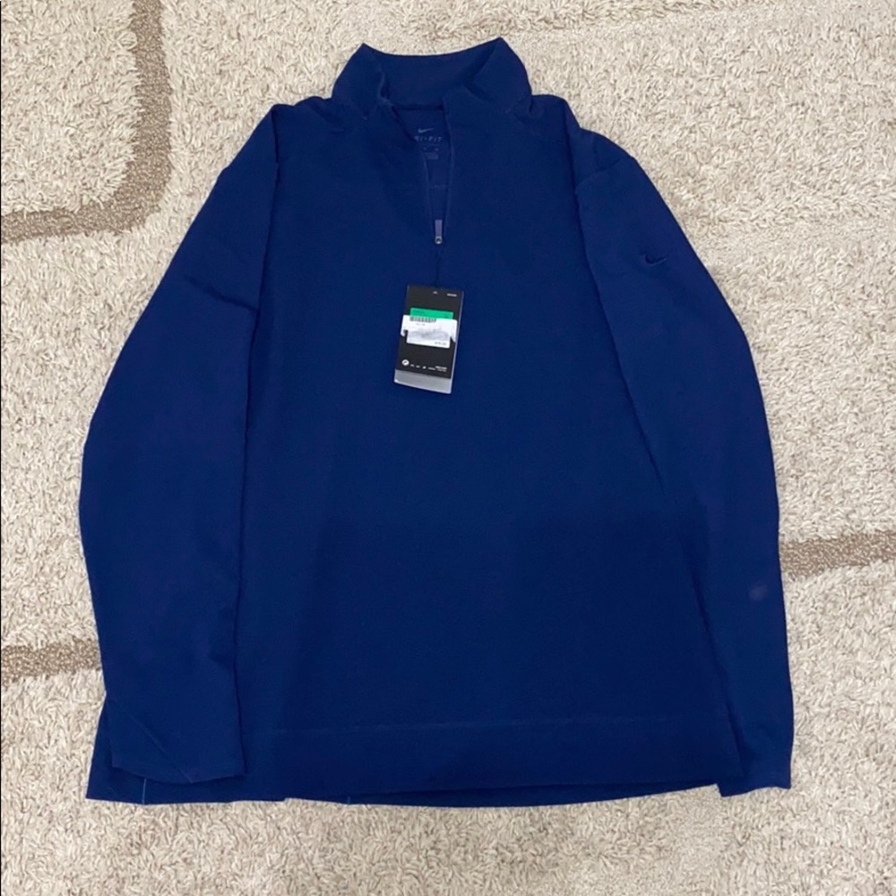 Womens XL navy 1/4 zip top
